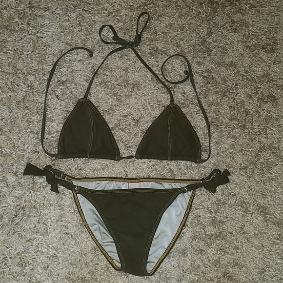 billabong green bikini